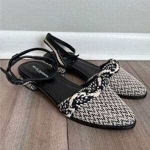 Kelsi Dagger Brooklyn Women's Annalese Mary Jane Flat black white size 8